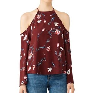 Cooper and Ella - Maroon Floral Juni Top